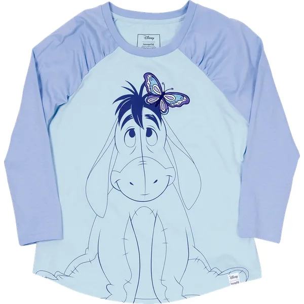 Funko Pop! - LOUNGEFLY Eeyore Shirred Raglan Tee - Winnie The Pooh