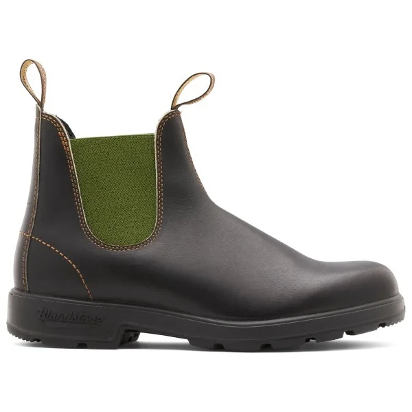 Stout Brown Leather With Olive Elastic #519
