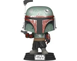 Funko Pop! - Star Wars Verzamelfiguur & Tshirt Set -M- & Tee Box The Mandalorian Boba Fett Zwart