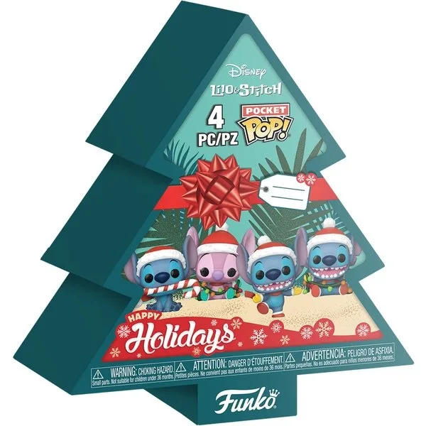Funko Pop! - POCKET 4-PACK Pocket Lilo And Stitch Holiday Tree