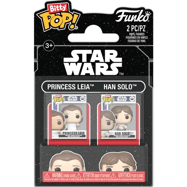 Funko Pop! - Bitty 2-Pack Princess Leia And Han Solo