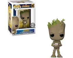 Funko Pop! - Teen Groot w/ Video Game #197 Limited Editie - Infinity War!