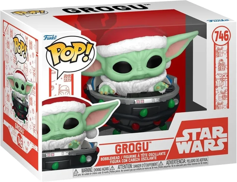 Funko Pop! - Star Wars Mandalorian Holiday Grogu #746