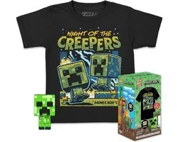 Funko Pop! - Minecraft Creeper - Pocket & T-shirt set voor verzamelaars.