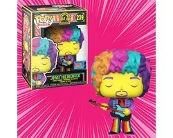 Funko Pop! - Jimi Hendrix #239 Blacklight Fall Convention Rocks +Protector