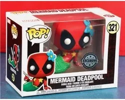 Funko Pop! - Mermaid Deadpool #321 Exclusive Sticker Box Bottom 2018