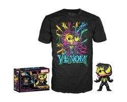 Funko Pop! - Tees - Marvel Eddie Brock Black Light - Maat L