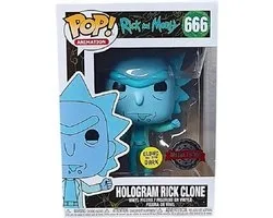 Funko Pop! - Hologram Rick Clone (Ignored) Glow Vinyl Figure #666
