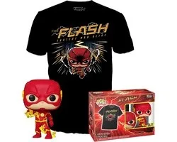 Funko Pop! - The Flash - & Tee Box The Flash Verzamelfiguur & T-shirt Set - XL - Zwart