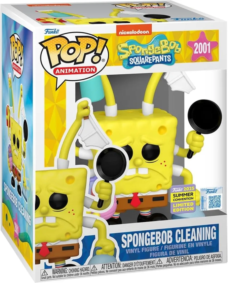 Funko Pop! - Super - Spongebob Cleaning (Limited Edition) #2001