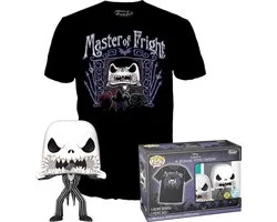 Funko Pop! - The Nightmare Before Christmas - Disney & Tee Box Jack Skellington Verzamelfiguur & Tshirt Set - L - Zwart