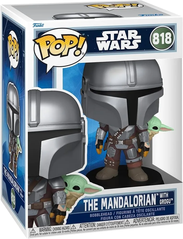 Funko Pop! - Mandalorian & Grogu - Mandalorian with Grogu #818