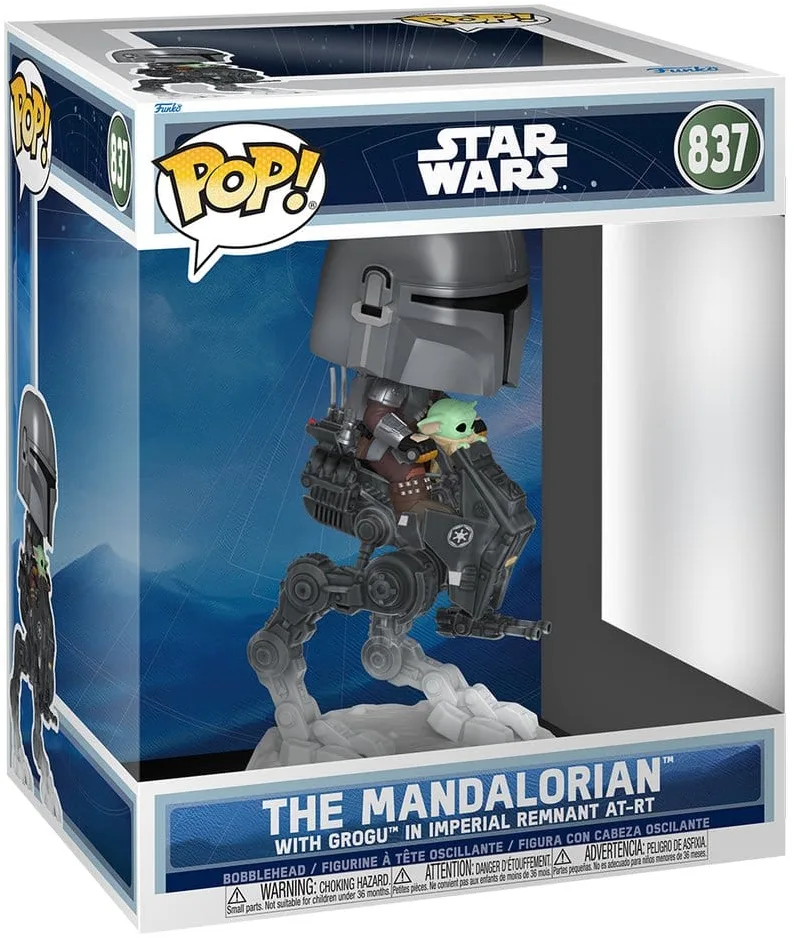 Funko Pop! - Deluxe - Mandalorian & Grogu - The Mandalorian on AT-RT #837