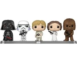 Funko Pop! - Darth Vader, Stormtrooper, Chewbacca, Princess Leia & Luke Skywalker 5-Pack (2022 Galactic Convention Exclusive)