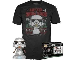 Funko Pop! - Star Wars Holliday Tee Box - Storm Trooper Snowman Metallic - Maat L
