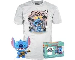Funko Pop! - & Tee! Stitch Exclusive Flocked edition - Maat M